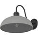 Levitt 1 Light 11.63 inch Natural Black Outdoor Wall Light in Natural Gray